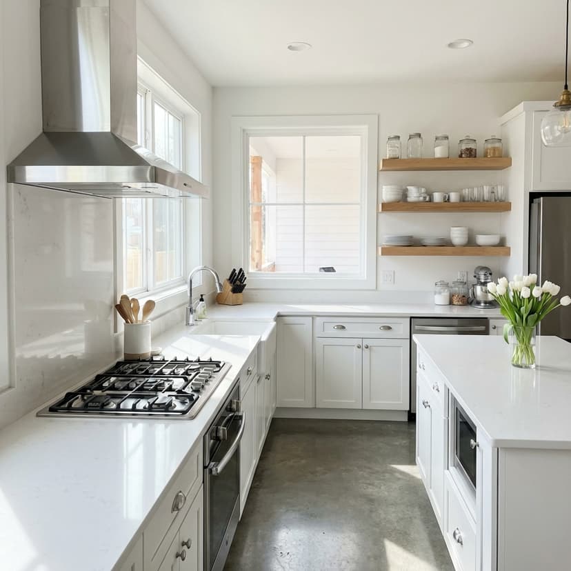 Kitchen after cleaning